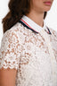 Gucci S/S24 White Lace Polo Dress Size 40