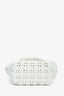 Balenciaga White Patent Woven XXS 'Bistro' Basket Bag