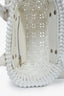 Balenciaga White Patent Woven XXS 'Bistro' Basket Bag