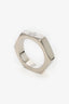 Gucci Sterling Silver 'Trademark' 5mm Ring Size 13