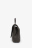 Saint Laurent Green Chevron Leather Medium College Bag With Chain