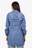 Burberry Blue Belted Lightweight Parka Size US 2