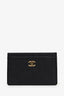 Pre-Loved Chanel™ 2002-03 Black Grained Leather Cardholder