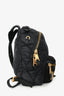 Moschino Navy Nylon Quilted Backpack