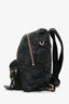 Moschino Navy Nylon Quilted Backpack