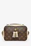 Louis Vuitton 2018 Monogram/Beige Leather 'Saintonge' Crossbody Bag