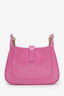 Gucci Pink Crinkled Patent Leather Mini Jackie Notte Bag