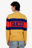 Gucci Yellow/Blue/Red Wool Gucci 100 Sweater Size S Mens