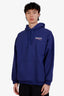 Balenciaga Blue Campaign Logo Print Hoodie Size L Mens