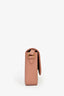 Burberry Pink Leather/House Check Canvas Crossbody Bag
