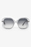 Chloe Grey Acrylic Blue Translucent Sunglasses