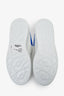 Alexander McQueen White Leather/Electric Blue Suede Sneakers Size 38