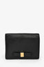 Gucci Black Leather GG Embossed Bow Bifold Wallet