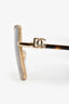 Dolce & Gabbana Gold Tone Square Sunglasses