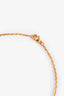 Hermès Gold Toned Metal/Dark Teal Mini H Pop Necklace