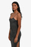 Lovers and Friends Black Metallic Backless Maxi Dress Size XS