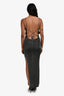 Lovers and Friends Black Metallic Backless Maxi Dress Size XS