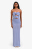 Mariana Sechina Blue Tender Maxi Dress Size XS