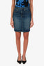Nili Lotan Blue Denim Mini Skirt Size 26