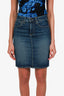 Nili Lotan Blue Denim Mini Skirt Size 26