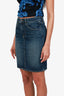Nili Lotan Blue Denim Mini Skirt Size 26