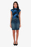 Nili Lotan Blue Denim Mini Skirt Size 26