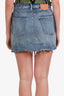 Frame Blue Denim Mini Distressed Mini Skirt Size 26