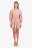 Shona Joy Linen Ruffled Wrap Tie Mini Dress Size 2