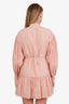 Shona Joy Linen Ruffled Wrap Tie Mini Dress Size 2