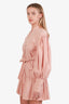 Shona Joy Linen Ruffled Wrap Tie Mini Dress Size 2