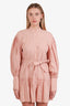 Shona Joy Linen Ruffled Wrap Tie Mini Dress Size 2