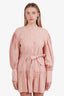 Shona Joy Linen Ruffled Wrap Tie Mini Dress Size 2