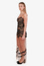 For Love & Lemons Beige/Black Mesh Lace Maxi Dress Size XS