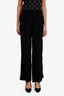 Acne Studios Black Silk Straight Leg Pants Size 34
