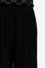Acne Studios Black Silk Straight Leg Pants Size 34