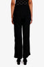 Acne Studios Black Silk Straight Leg Pants Size 34