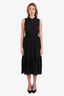 Ulla Johnson Black Linen Floral Embroidered Maxi Dress Size 2
