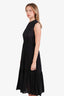 Ulla Johnson Black Linen Floral Embroidered Maxi Dress Size 2