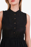 Ulla Johnson Black Linen Floral Embroidered Maxi Dress Size 2