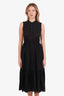 Ulla Johnson Black Linen Floral Embroidered Maxi Dress Size 2