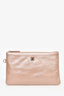 Pre-Loved Chanel™ Rose Gold Pink '22' Bag With Pouch
