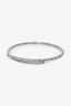Miu Miu Silver Tone Metal Crystal Set Choker