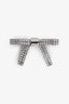 Miu Miu Silver Tone Metal Crystal Set Brooch