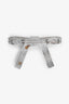 Miu Miu Silver Tone Metal Crystal Set Brooch
