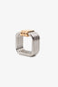 Hermès Silver/Gold Tone Metal Scarf Ring