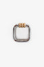 Hermès Silver/Gold Tone Metal Scarf Ring