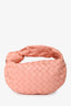 Bottega Veneta Pink Leather Intrecciato Leather Mini Jodie Bag