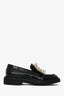 Roger Vivier Black Patent Viv' Rangers Strass Loafers Size 34.5