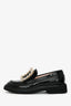 Roger Vivier Black Patent Viv' Rangers Strass Loafers Size 34.5