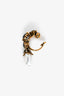 Alexander McQueen Aged Gold Tone Metal Crystal/Faux Pearl Ear Cuff